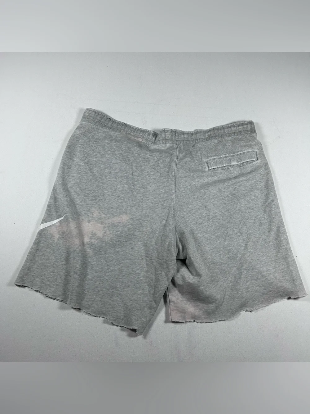 Vintage Nike Sweat Shorts Mens Large 40 Waist Gray Distressed Bleached Grunge